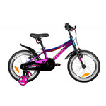 Велосипед NOVATRACK 16" KATRINA алюм., фиолет.металлик, полная защ.цепи, V-brake, короткие крылья