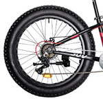 Велосипед NOVATRACK FATBIKE 24" SUV алюм.рама 13, графит., 7-скор, TY200/TS38, диск.торм.STG