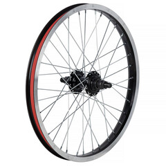Колесо заднее 20" для BMX, двойной алюм. обод 36H, алюм. втулка, ось 14х175 мм, 9Т, черный