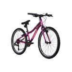 Велосипед NOVATRACK 24" NOVARA алюм.рама 10", фиолетовый, 6 скор,TY300/TS38/TZ500, V-Brake, жёсткая