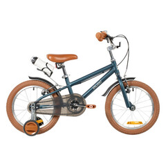 Велосипед NOVATRACK 18" VALIANT, сталь, тёмно-зелёный, полная защита цепи, ручной передний и задний