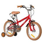 Велосипед NOVATRACK 18" VALIANT, сталь,красный, полная защита цепи, ручной передний и задний тормоз,
