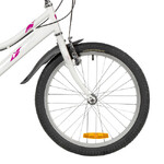 Велосипед FOXX 20" JASMINE белый,  стальная рама, 6 скор., Microshift MS21/Microshift TS38,  тормоз
