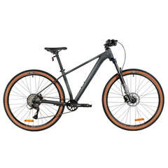 Велосипед STINGER 27.5" GRADIENT STD серый, алюминий, размер SM