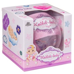 Пупс в чепчике с соской ,в шарике, Kaibibi baby, ВОХ 11х11х11 см, 3 вида, арт. BLD198-3.