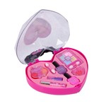 Набор детской декор. косметики Bondibon Eva Moda, BOX 24*4*27 см; косметичка-сумочка, тени для век 5 оттенков (2,8г), помада (0,8г), блеск для губ. 7 оттенков (2,8г), лак для ногтей 2 оттенка (12г), аппликатор 2шт., арт.77025.