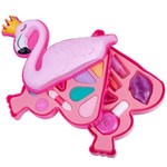Набор детской декор. косметики Bondibon Eva Moda, BOX 26x18,5x5,5 см; косметичка-фламинго, тени для век 6 оттенков (4,6г), блеск для губ (1,5г), помада 2 оттенка (2,6г), лак для ногтей (5,9г), аппликатор 1 шт.,арт. 10389D.