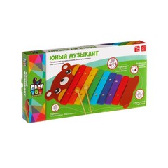 Инстр. муз. дерев., Юный Музыкант, ксилофон, Bondibon, BOX 33,5х16,5х3,5 см., арт. TKL2056