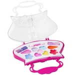 Набор детской декорат. косметики Bondibon Eva Moda, CRD 18,5 х24,5 см,сумочка-косметичка, тени для век (5 оттенков; 3,5г), аппликатор, помады (2 цвета; 1,6г), блеск для губ (4 цвета; 2,8г), арт.70531B.
