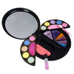 Набор детской декор. косметики Bondibon Eva Moda, BOX 30х29,5х6 см; лак для ногтей 2 оттенка (15,6г),1 разделитель для пальцев, косметичка-кругл.шкатулка, 2х-уровневая, раздвижная, с зеркальцем: тени для век 10 оттенков (5г), тени 3 оттенка (3г), блеск дл