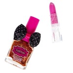 Набор детской декор., косметики Bondibon Eva Moda, CRD 10х1,5х22 см; помада -1шт.(1,5г) / лак для ногтей c глиттером-1шт.(6,5мл),арт.J-315.