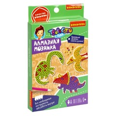 Набор для творчества  BONDIBON. Алмазная мозаика. Наклейки ДИНОЗАВРЫ
